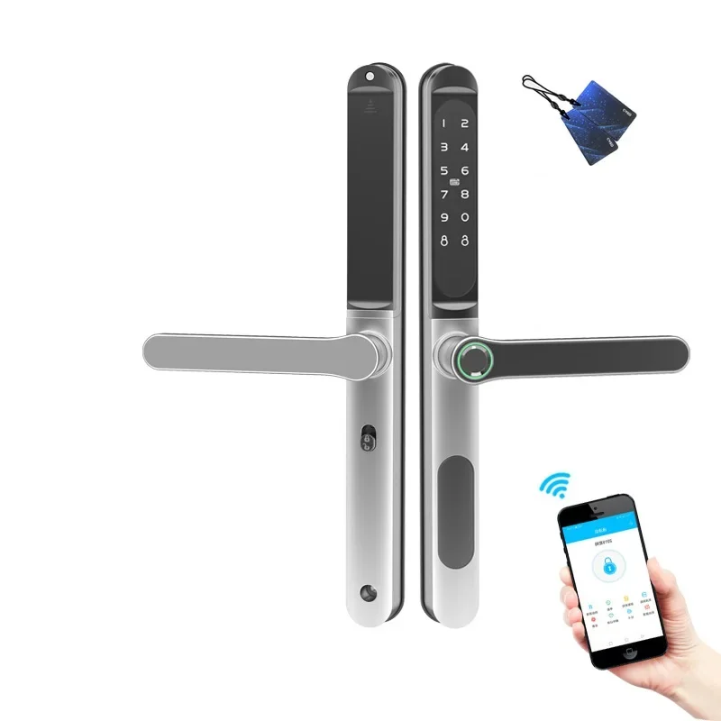 Ttlock безопасный открытый умный замок с отпечатком пальца алюминиевый для
