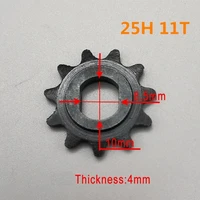 1pc electric scooter 9t 11t 13t 25h h shaped sprocket for 25h chain motor pinion gear dc motor with 10mm inside diameter