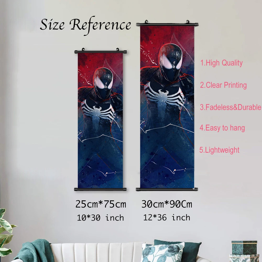 S-SpiderMan 2 обои для игровой комнаты Marvel настенная живопись холст печать декор
