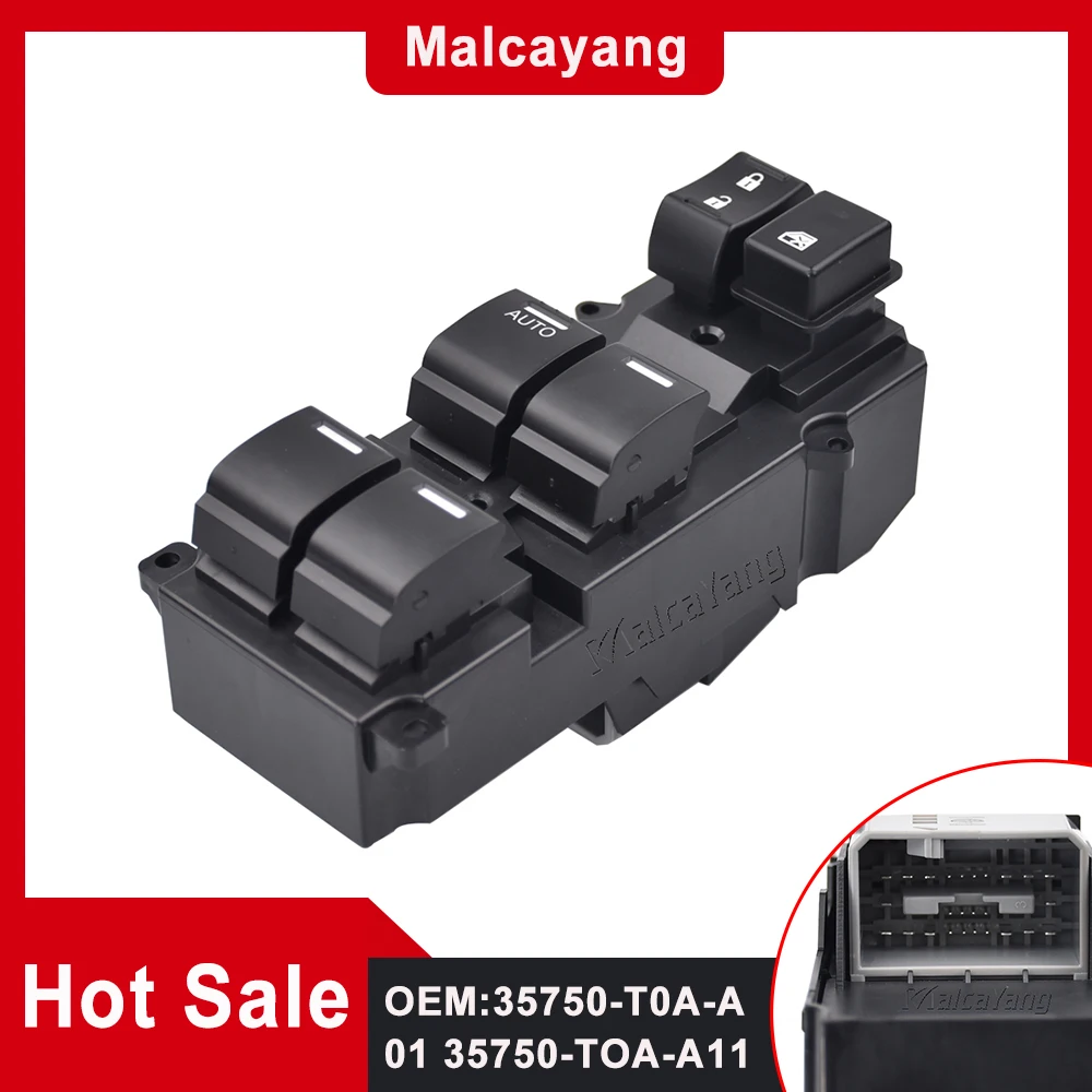 

Driver Side Master Control Window Switch 35750-T0A-A11 Best Quality For Honda CR-V 2.4L 2014 2015 2016 CR-V 2012 2013