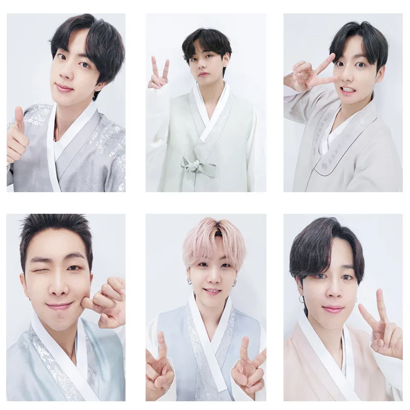 

2 шт./компл. Kpop Bangtan Boys 2021 фестиваль средней осени DALMAJUNG Высокое разрешение домашний Декор постер Hanfu клейкая наклейка обои