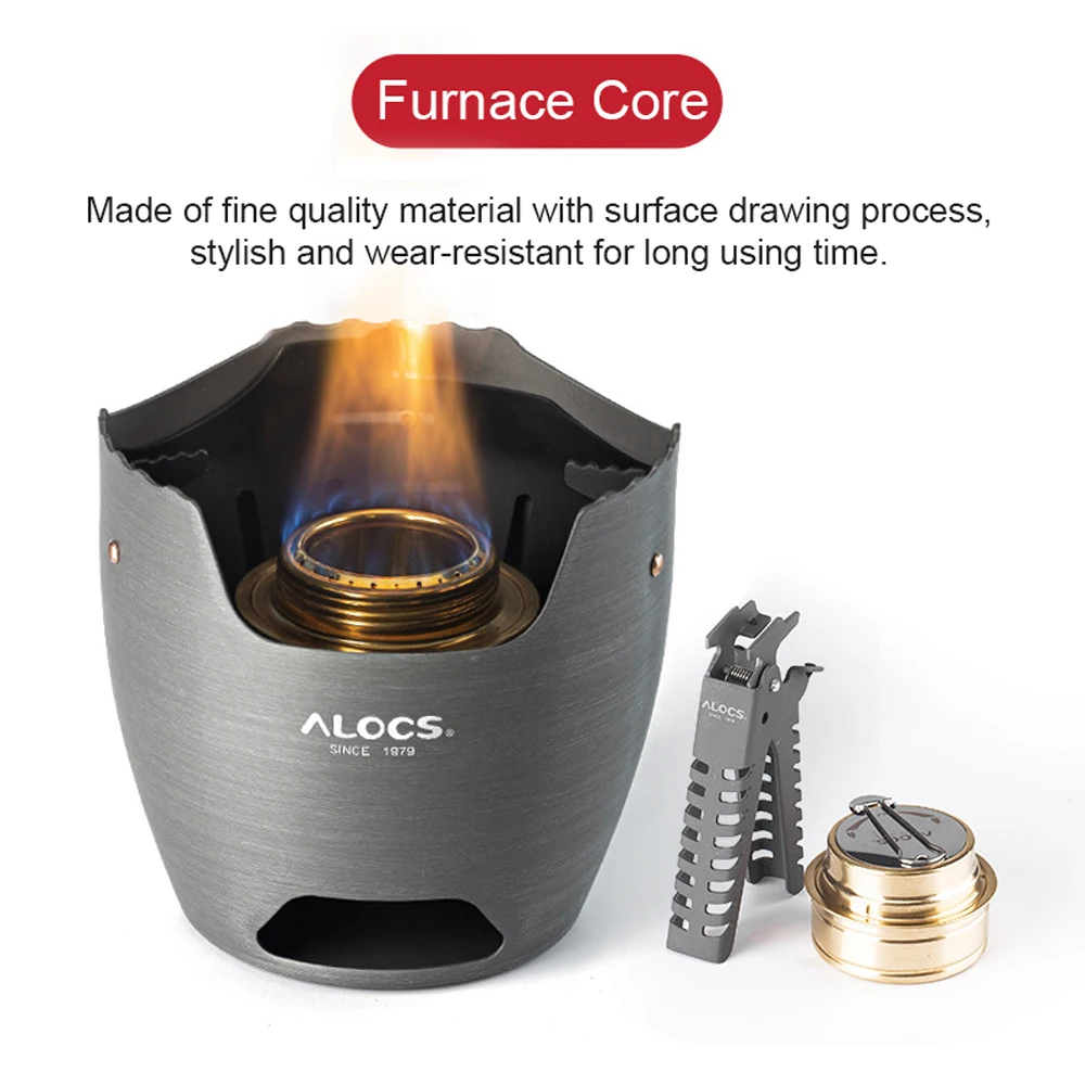 Camping Aluminum Alloy Alcohol Stoves Charcoal Wood Burners Portable Outdoor Picnic BBQ Furnace Windproof Warm Heaters