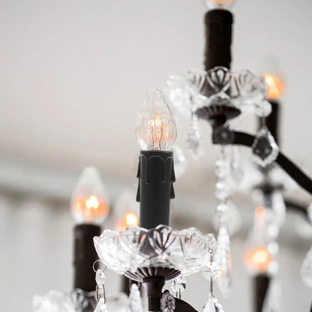 20 шт. каплевидные пластиковые рукава держатели для розеток чехлы люстр