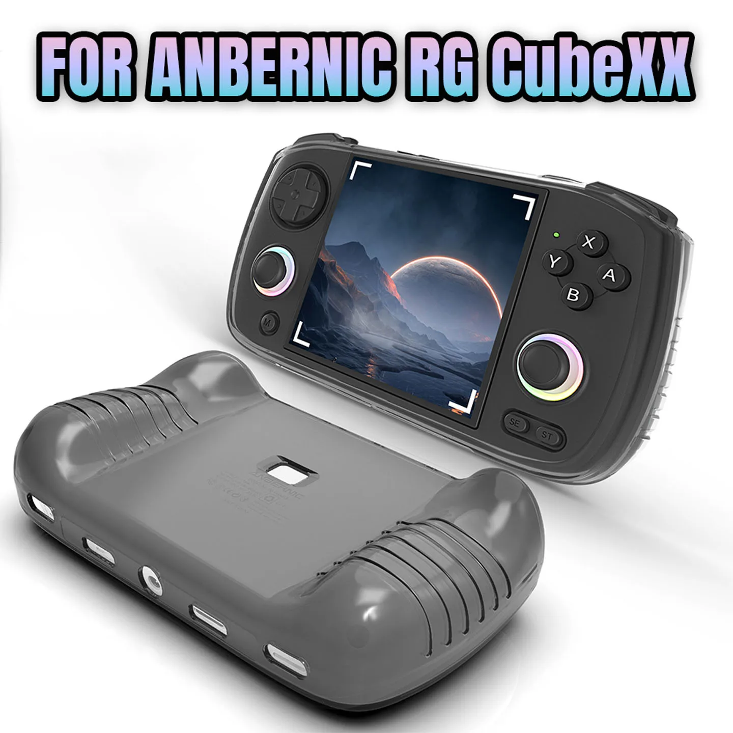 Фото Мягкий ТПУ для Anbernic RG CubeXX RG Cube, мягкий чехол с защитой от царапин, защитный чехол для консоли RG CubeXX, игровые аксессуары №1