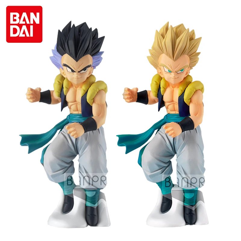 

100% Original Bandai BANPRESTO Dragon Ball Z Solid Edge Works Gotenks AB ver. Anime Action Figure Super Saiyan Model Collecile