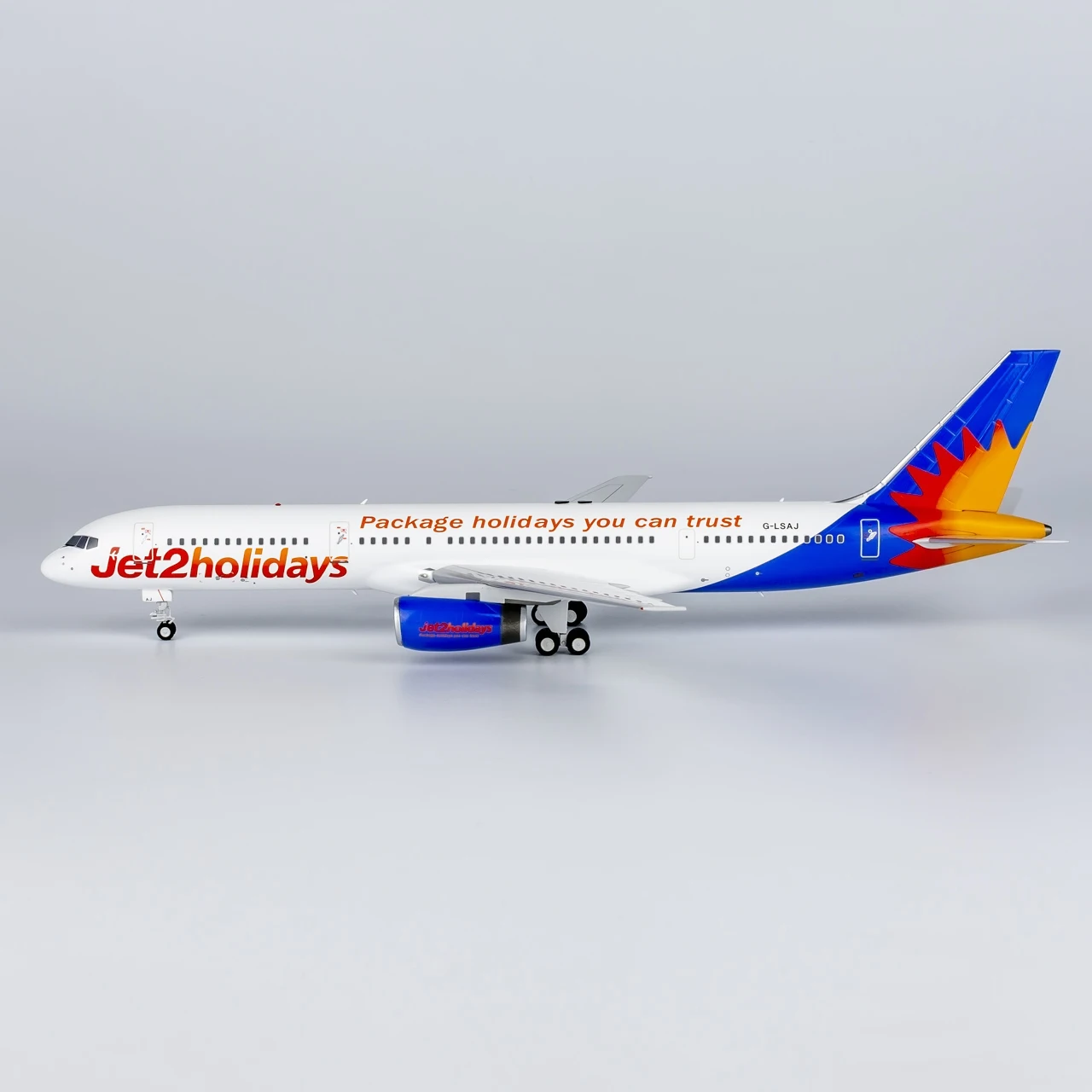 Коллекционный самолет из сплава подарок модель NG 1:200 Jet2 Holidays Boeing B757-200 литой под