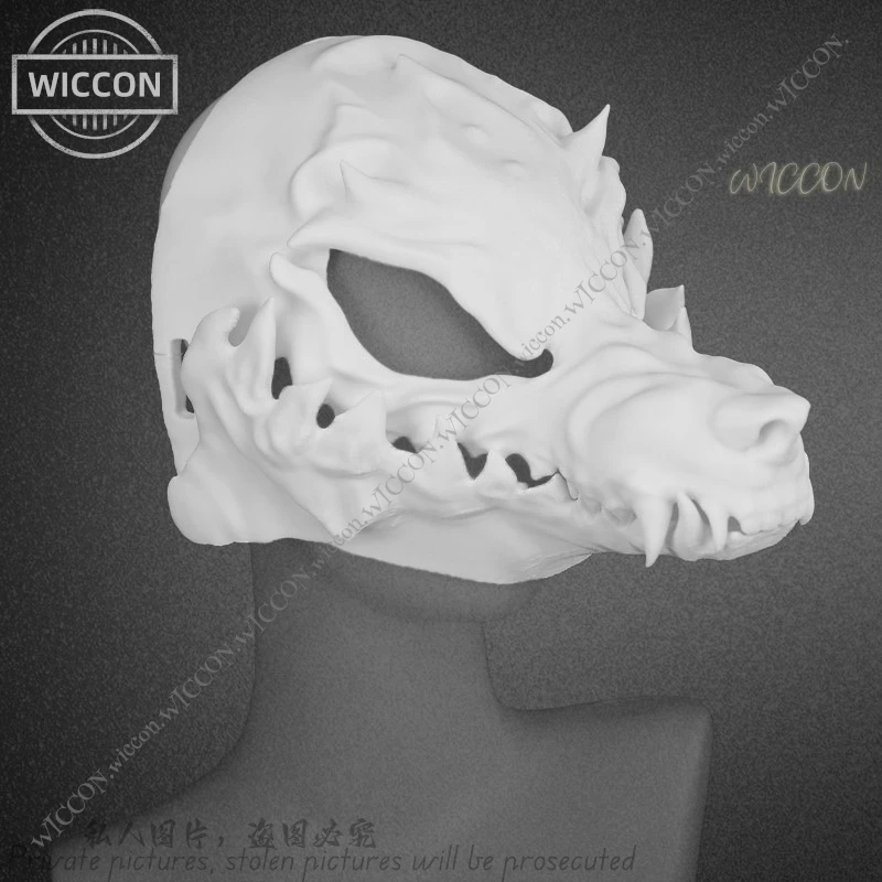 Felhunter пушистый череп комикс-Con костюм Маскировка мультфильм Хэллоуин головной