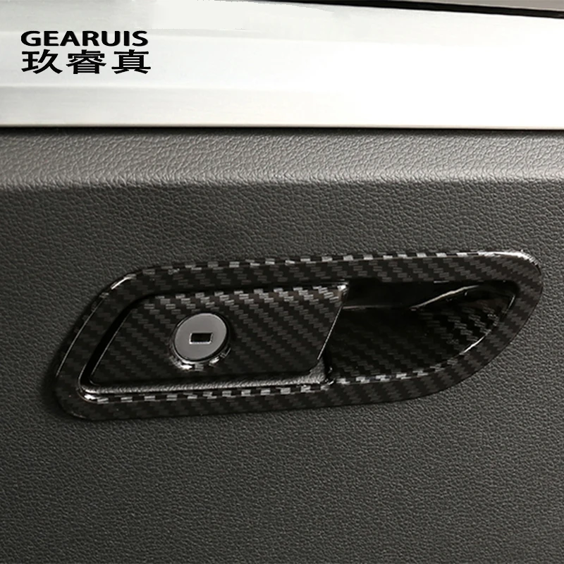 

Стайлинг автомобиля для Audi Q5 FY 2018-2022, консоль из углеродного волокна Co-пилотная перчатка Box, аксессуары для интерьера автомобиля