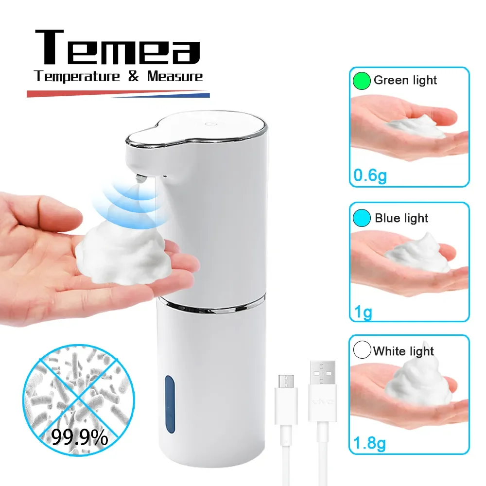 

High-Grade & Portable Temea Touchless Automatic USB Smart Soap Foam Dispenser Infrared Liquid Hand Sanitizer Machine.