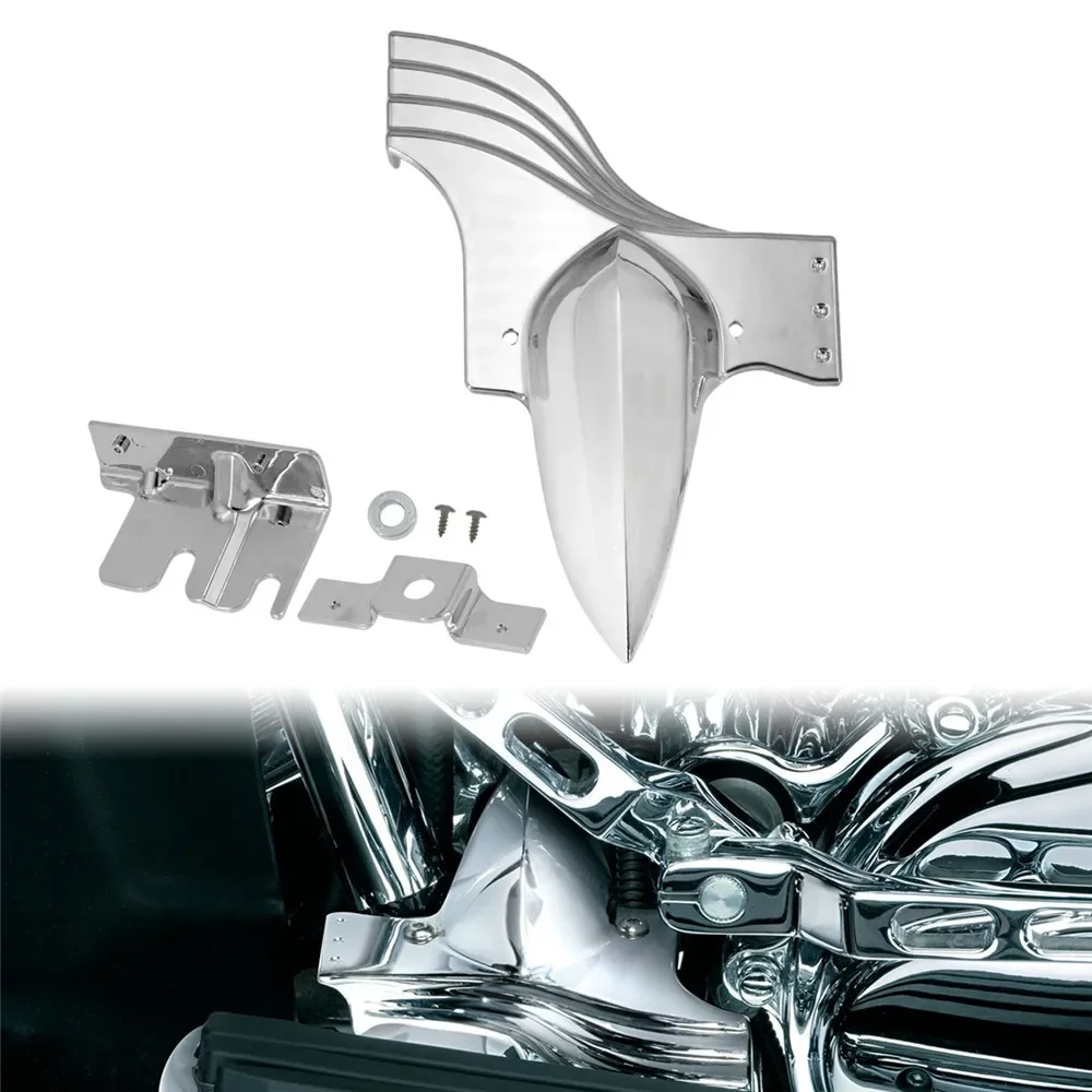 

Хромированная нижняя передняя рама мотоцикла, пластиковая крышка для Harley Touring Road King Tour Street Glide Electra Glide 91-23 Trike 09-23