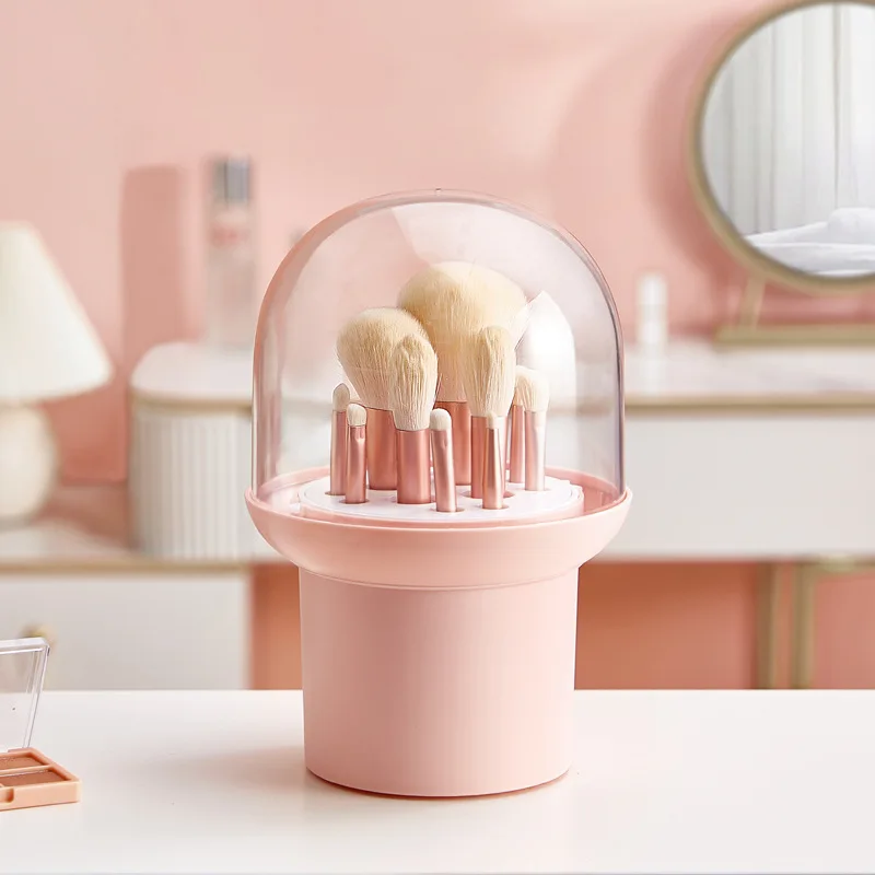 

Makeup Brush Storage Box Desktop Storage Tube Eyebrow Pencil Eyeshadow Brush Makeup Brush Silicone Cosmetic Containers