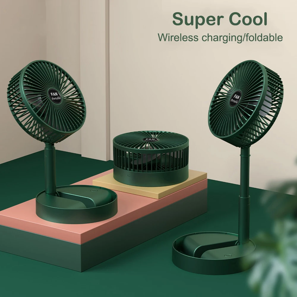 

Desktop Foldable Retractable Small Fan Mini Portable Charging USB Home Low Noise High Duration Standby Mini Electric Fan