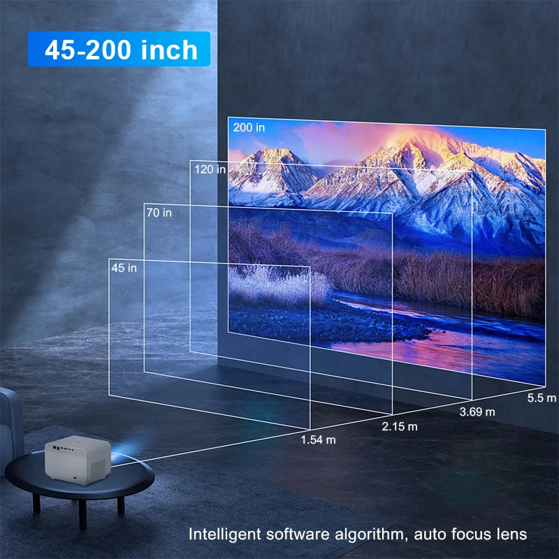 Фото Rigal M1 Led Smart Projector Мультимедийный Professionnel Профессиональный динамик Аудио сертифицированный Netflix Linux Системный проектор №3