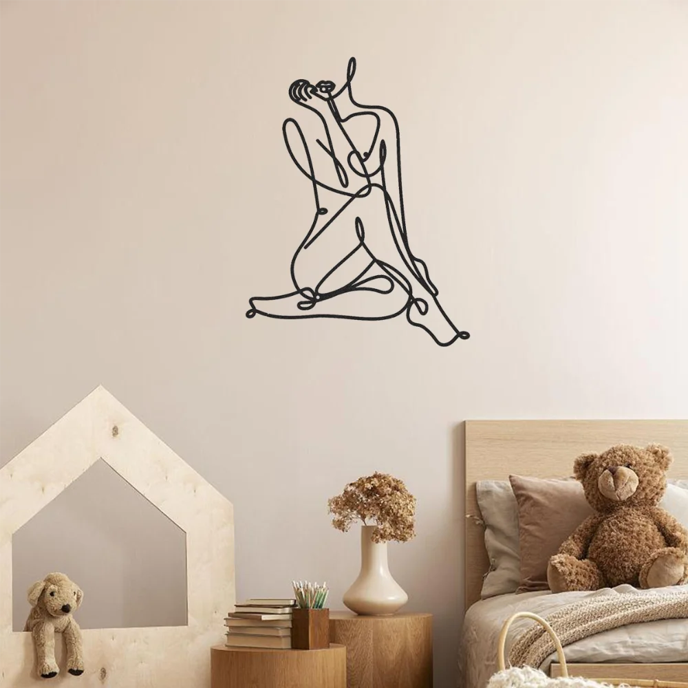 Элегантный минимализм Абстрактная Металлическая проволока Искусство