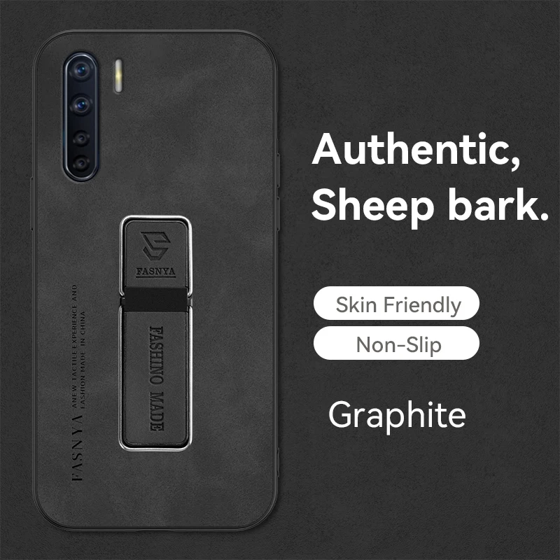 Жесткая Противоударная задняя крышка из искусственной кожи для OPPO Reno 3 4G