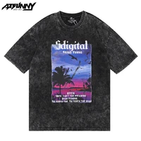 atsunny sdigital print retro hip hop t shirt streetwear harajuku vintage fashion short sleeve summer gothic men clohtes tops