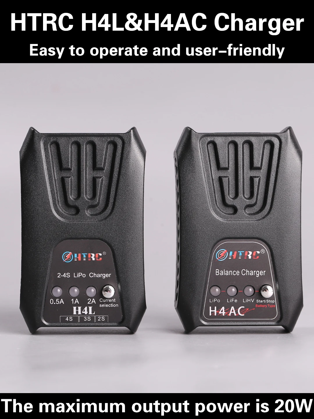 HTRC H4AC 20 Вт 2A Lipo Батарея Blance Зарядное устройство для 2-4s LiFe LiHV Карманное зарядное RC с