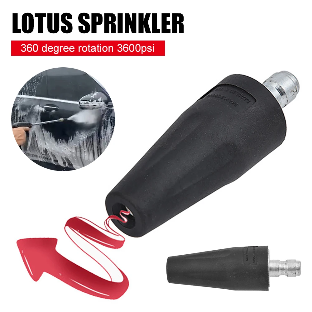 

Turbo Nozzle Tip for Pressure Washer 2600PSI 3600PSI Universal Car Pressure Washer Nozzle Car Cleaning Kit Water Gun Head Washer