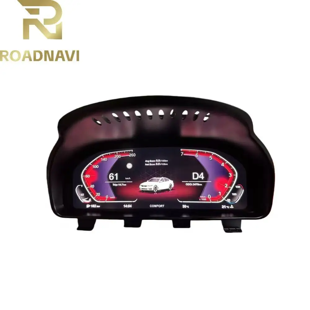 Фото Цифровая приборная панель RoadNavi для BMW F10 F11 F30 F35 X5 E70 E71 F25 X3 F26 X4 2013-2020: ЖК-дисплей, виртуальный кокпит, AR-панель приборов №2