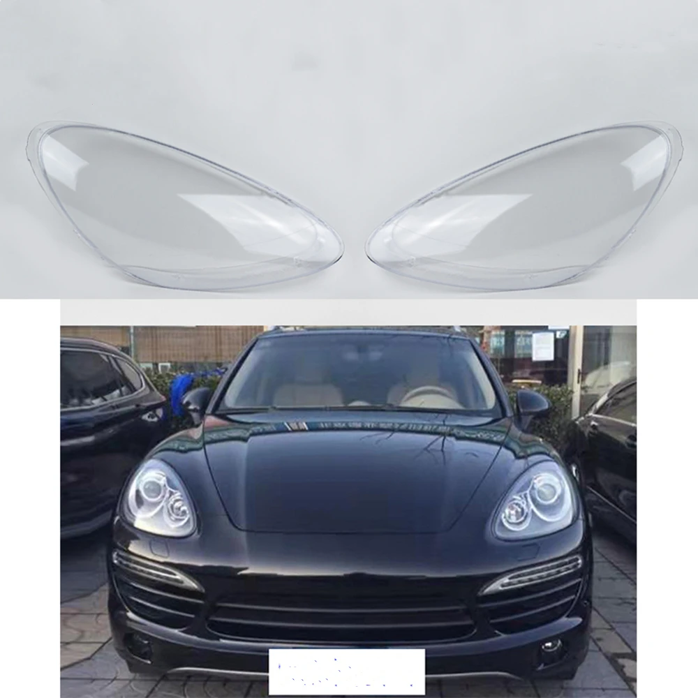 

1 пара, Прозрачный Абажур для передних фар Porsche Cayenne 2011 2012 2013 2014