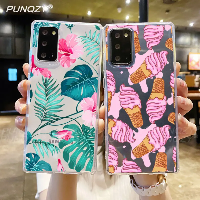 

SUMMER Fruit ice cream Silicone Case For samsung A53 A72 A52 A50 A12 A13 S10 S20 FE A51 A71 S22 S23 PLUS case For Samsung S21 FE