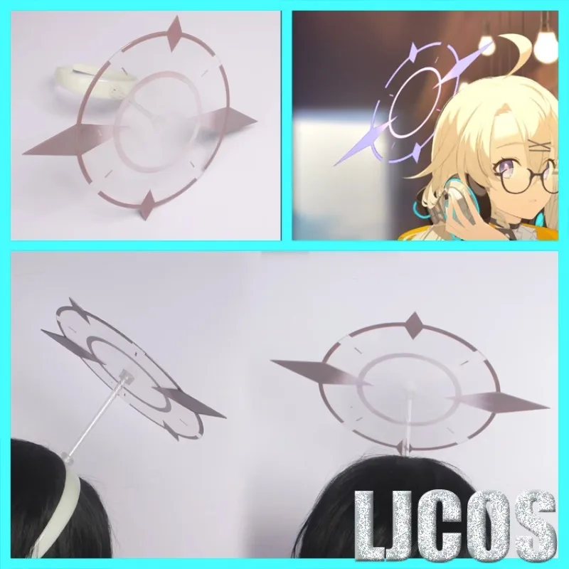 

Otoshiba Kotama Halo синий архив реквизит для косплея головной убор ободок аксессуары для косплея Ручной Работы Хэллоуин Карнавал искусственная игра