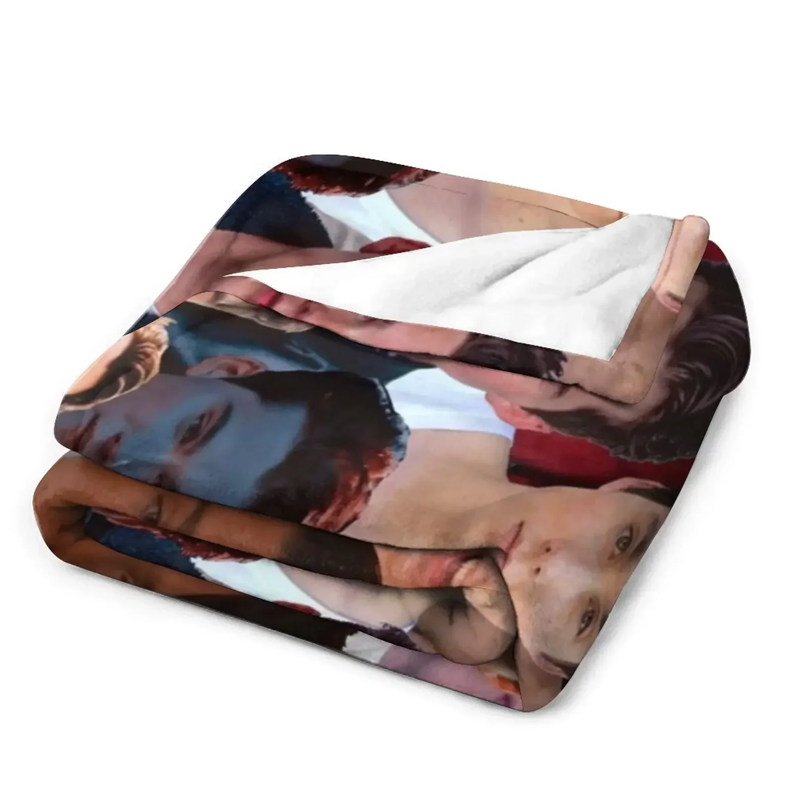 Фон для фотографий с коллажем и одеялом в клетку