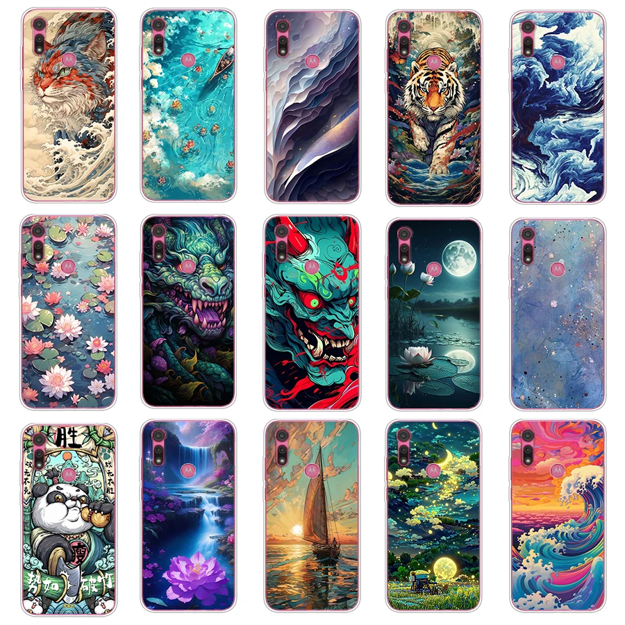 2 для Moto G22 2022/Moto Edge 20 Pro/Moto 20/Moto E6i/Moto E6s 2020 чехол TPU Мягкий силиконовый защитный