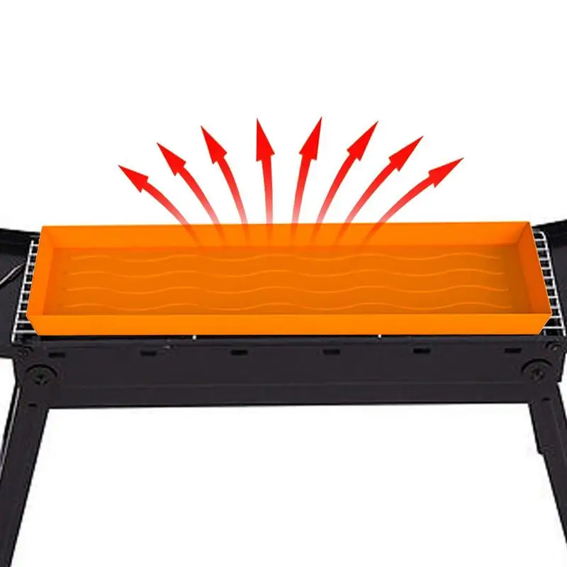 

Коврик Griddle из черной глины для пищевых продуктов, Многофункциональный защитный коврик для гриля, сверхмощный коврик для барбекю, товары для улицы