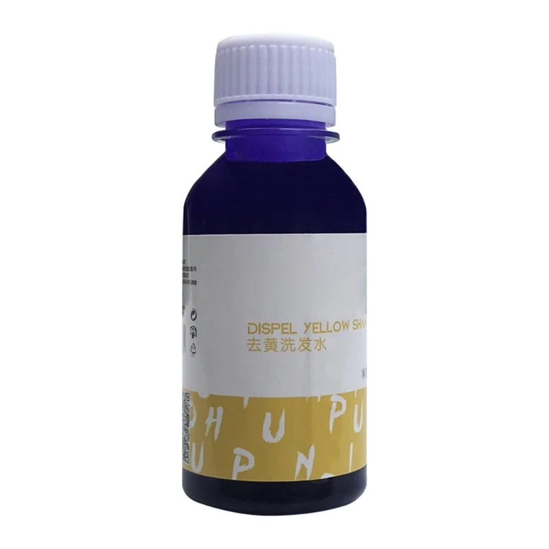 Натуральный антижелтый шампунь X7JA, Пурпурный тонер, светлые волосы, уход за волосами 100 г