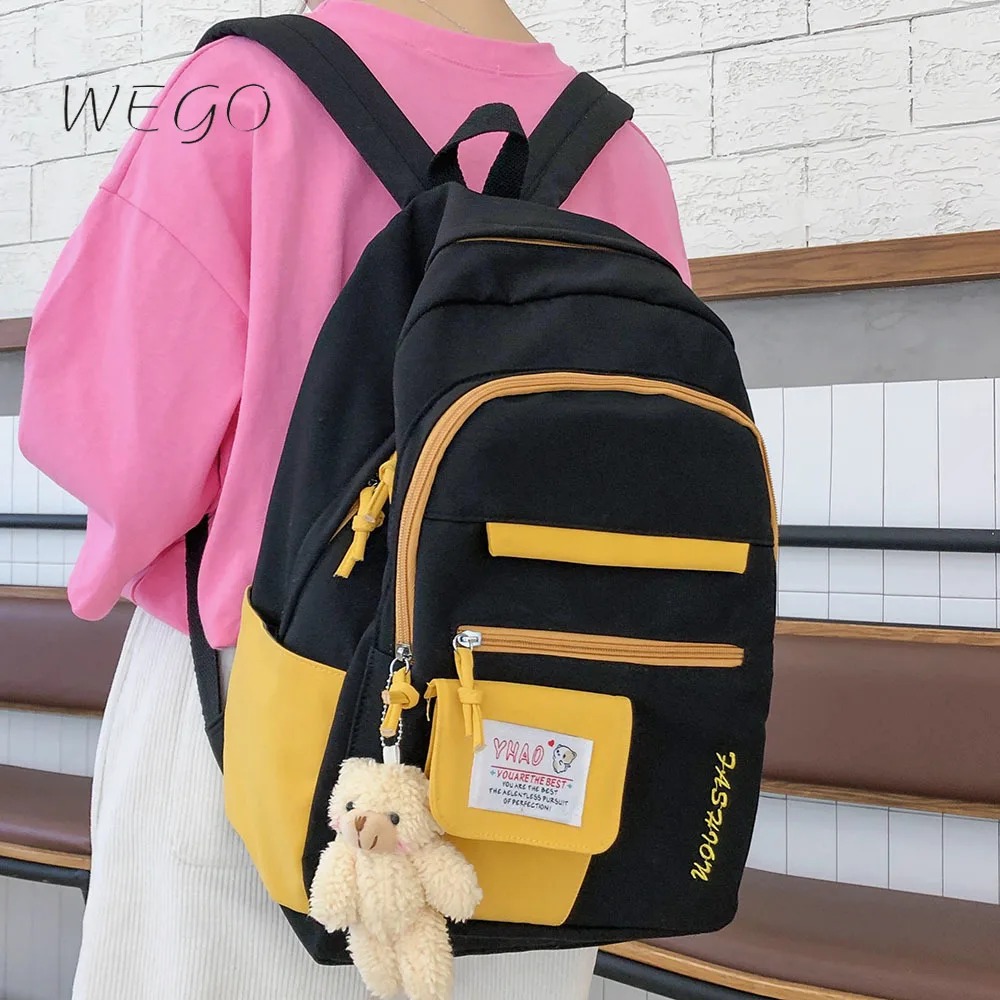 

Student Harajuku Backpack Female Kawaii Book Fashion Bag New Girl Waterproof Nylon Backpack Student Women School Bags