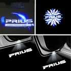 Эмблема для двери автомобиля, светодиодная лампа-проектор, приветственное освещение, атмосферные украшения, аксессуары, совместимы с Toyota Prius 30 40 50, 2 шт.