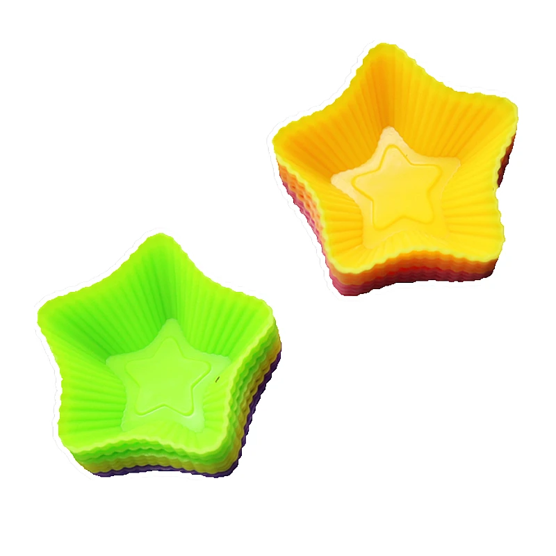 

Форма для кексов пентаграмма силиконовая 10 шт