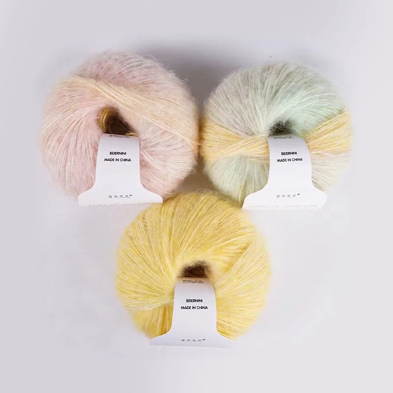 30g/ball Rainbow Gradient Acrylic Mink Cashmere Yarn Thread Crochet Hand Knitted Wool DIY Baby Sweater Scarf Cardigan Socks - купить по