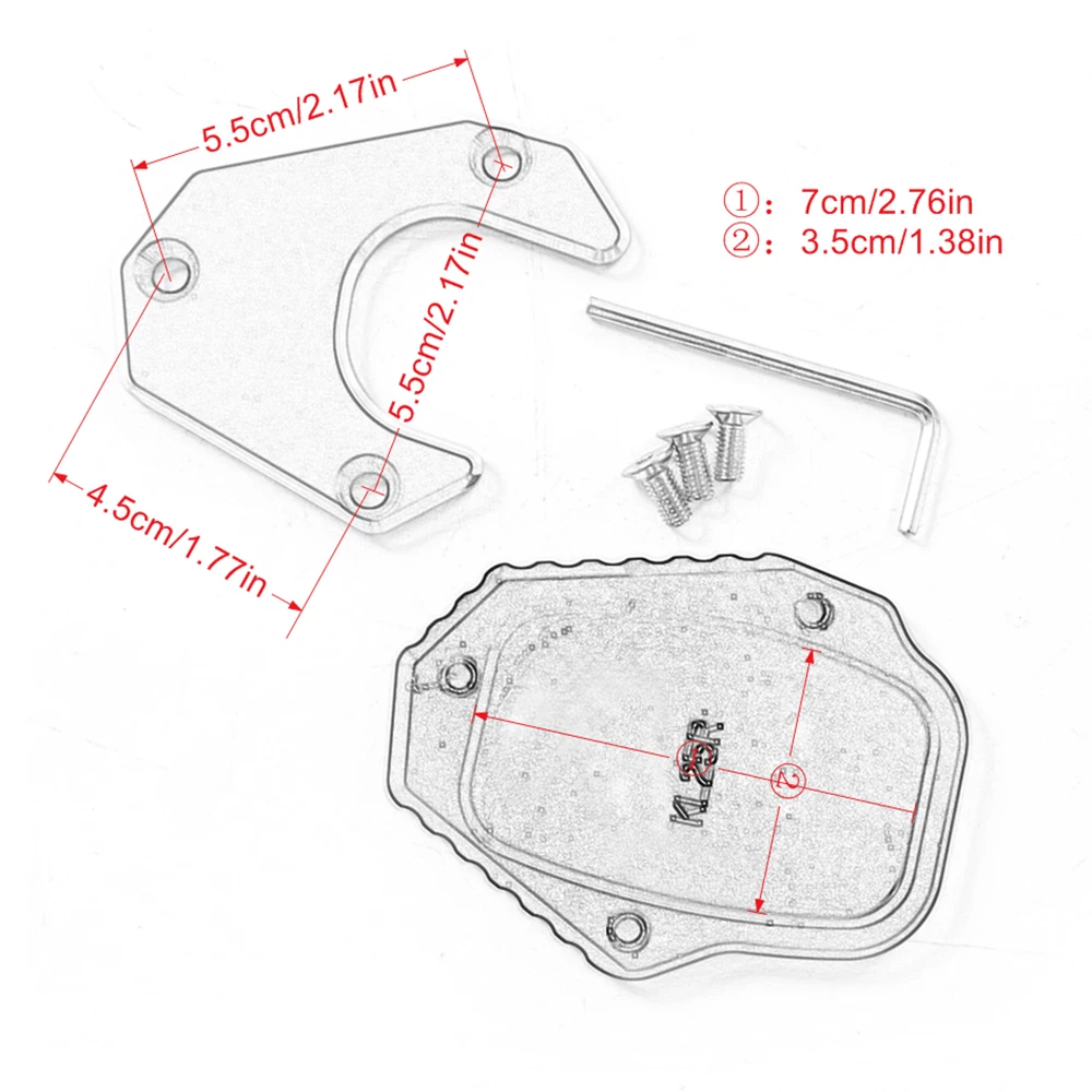 Для HONDA CRF 250 RALLY CRF250L CRF250 2017-2021 CNC Выдвижная подставка удлинитель боковая