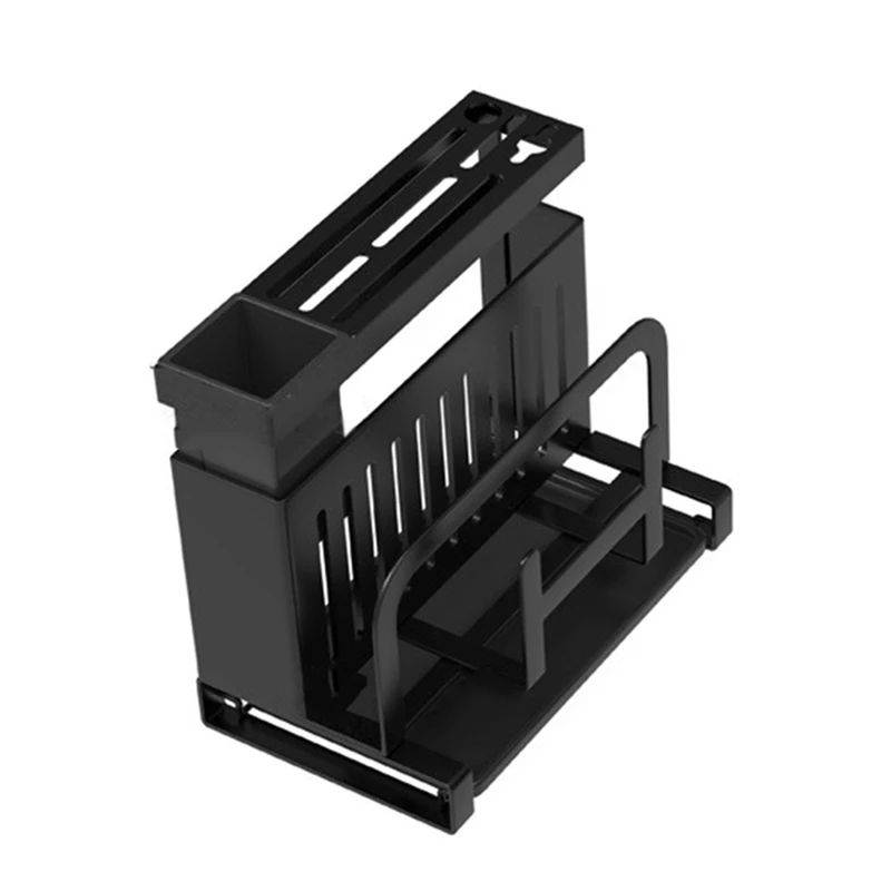 

Multifunction All in One Kitchen Cutlery Knife Holder Cutting Board Pot Lid Chopstick Spoon Fork Storage Rack