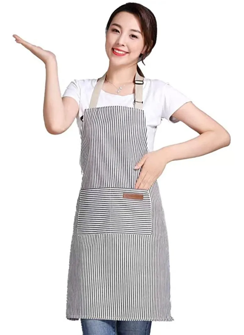 

Inyahome Blend Adjustable Bib Aprons with 2 Pockets for Women Men Chef Kitchen Cooking Aprons BBQ Outdoors Baking Crafting Apron