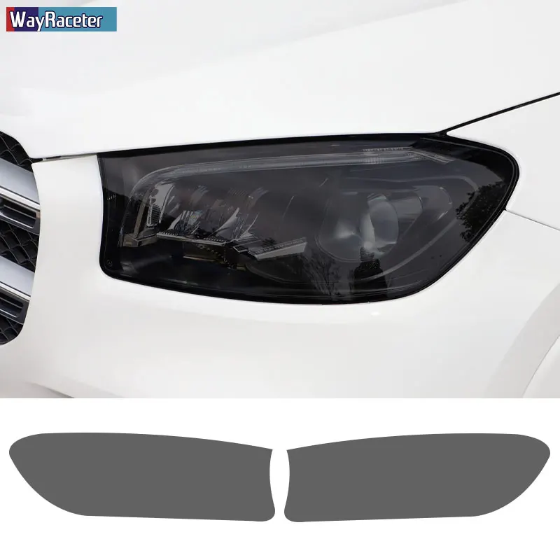 2 Pcs Smoked Black TPU Sticker Car Headlight Protective Film For Mercedes Benz W222 W223 W166 C292 W167 W464 X166 X204 X167 W447 |