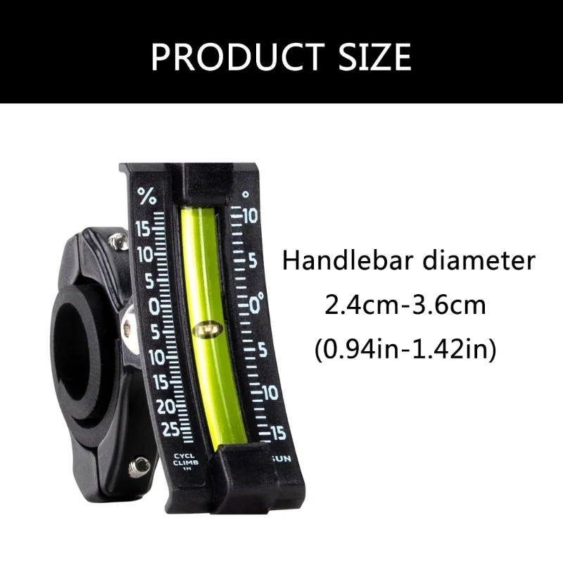 Велосипедный инклинометр с двойной шкалой и регулируемым кронштейном