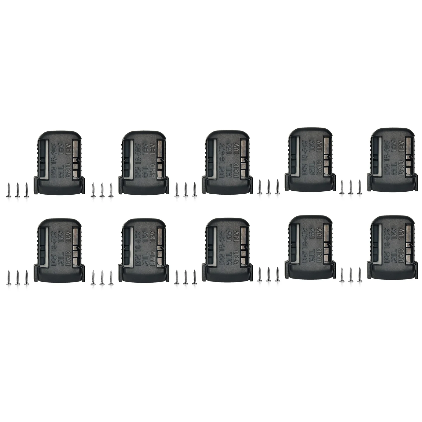 

10PCS Suitable for DeWalt Series 18V Lithium Battery Fixing Bracket Belt Buckle Universal Base