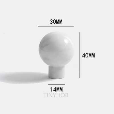 

Ручки для шкафов из белого мрамора TINYHOB