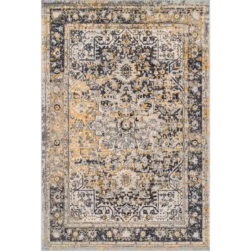 

Medallion Vintage Area Rug, 8', Gold