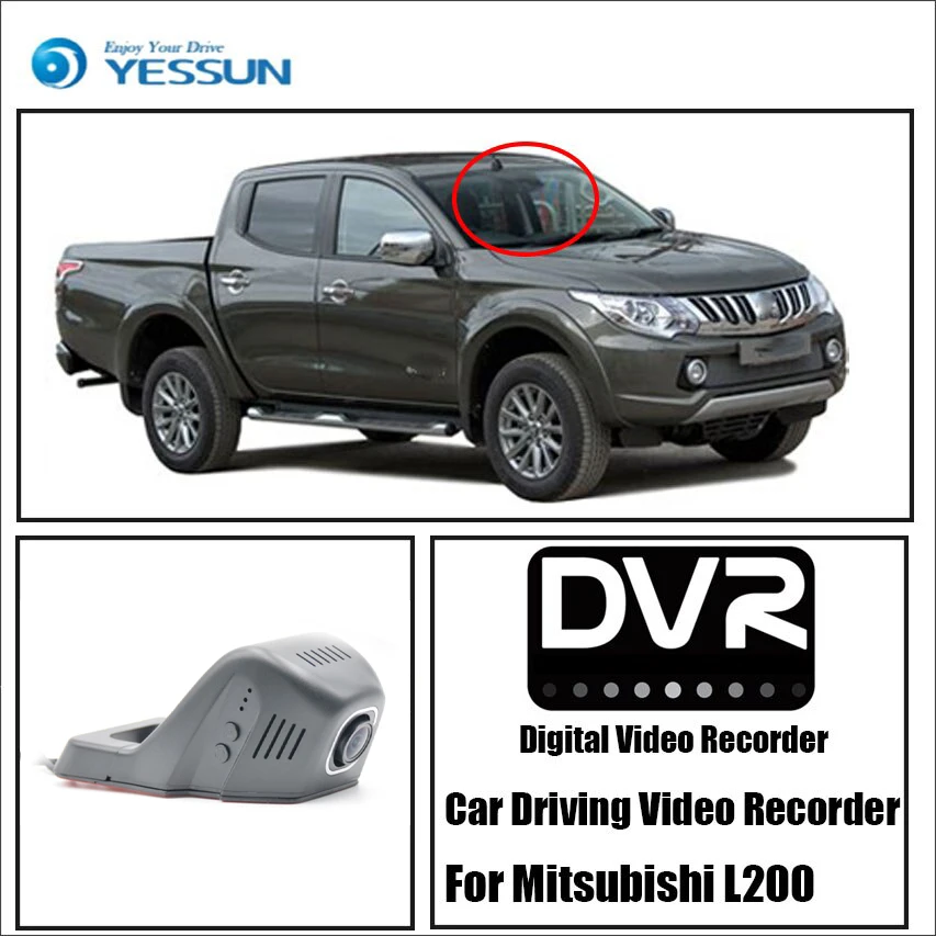 

YESSUN HD 1080P Not Rear Back Camera Car DVR Driving Video Recorder For Mitsubishi L200 Front Dash Camera