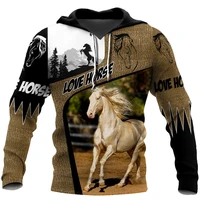 drop shipping autumn hoodies beautiful horse 3d printed mens sweatshirt unisex streetwear zipper pullover casual jacket 71