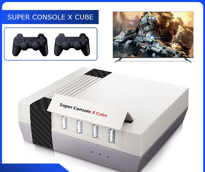 

Classic Emulator Retro Video Game Consoles With 50000 For PSP PS1 DC Portable Player Super X Cube Max to 256G