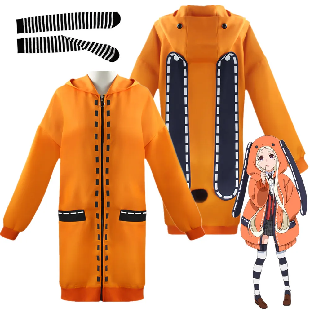 

Аниме Kakegurui Yomoduki Runa костюмы для косплея Толстовка пальто игровой костюм для Хэллоуина вечевечерние НКИ школьная форма женский костюм