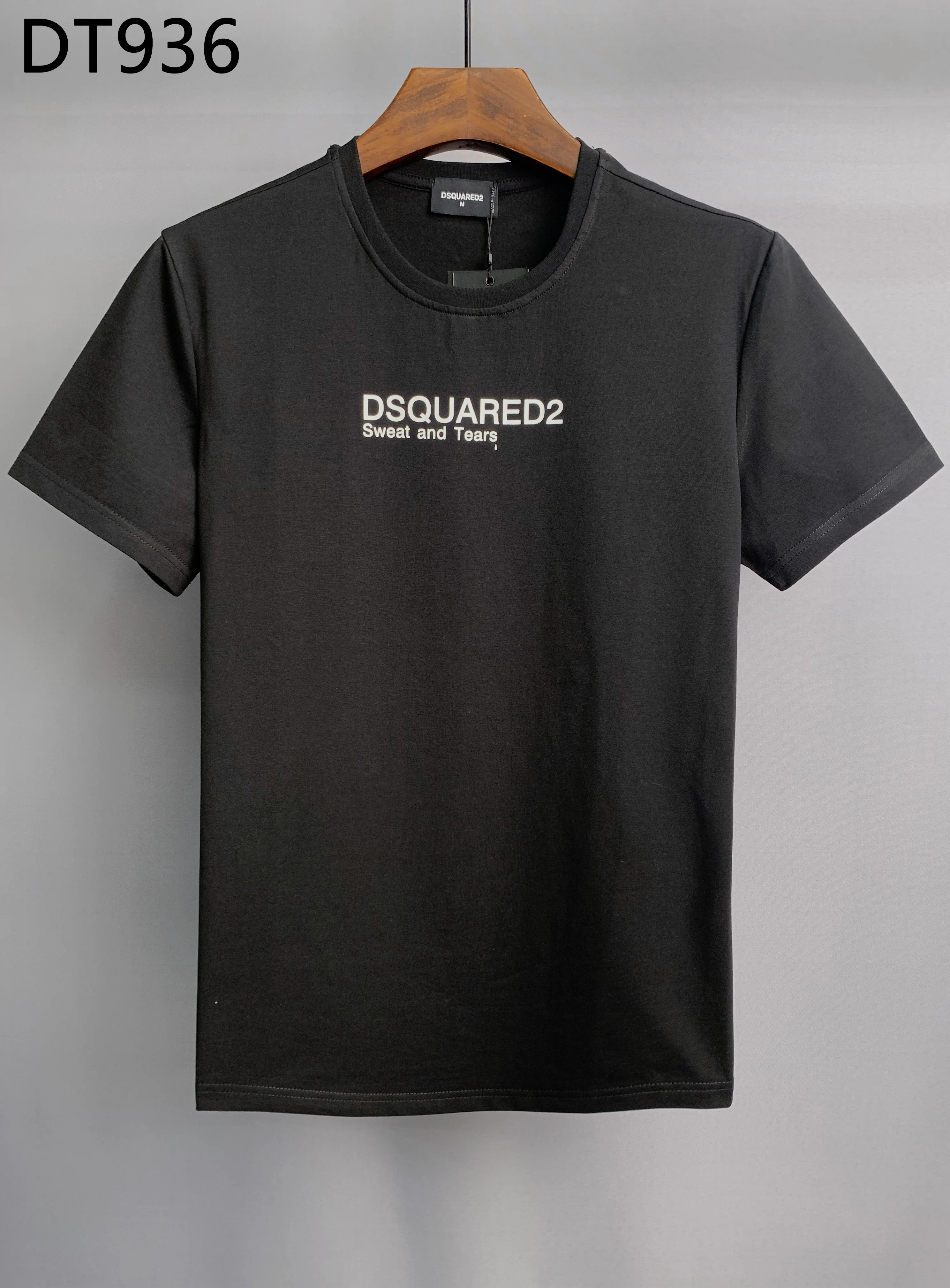 

Top Dsquared2 Box Logo Cotton Classic T Shirt Women Men Casual O Neck Short Sleeve Streetwear 2022 DT936