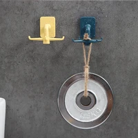 home creative traceless viscose free punching hook kitchen bathroom 360 degree rotatable four claw hook wall mounted hooks
