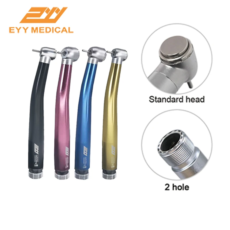 EYY DENTAL PRODUCT Turbine Women Dentist High Speed Colorful Handpiece Push Button Standard/Big Head 2&4 Hole Dentistry Tool