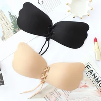 seamless wireless no steel ring wedding gathering paste bra strapless bra sexy backless lingerie invisible silicone bra